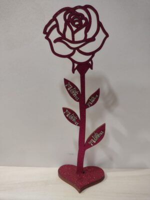 ROSA IN LEGNO T.V.B. MAMMA