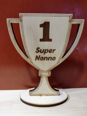 COPPA SUPER NONNO IN LEGNO
