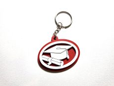 Bomboniera laurea portachiave tocco