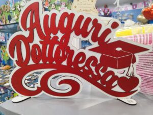 scritta in legno personalizzata AUGURI