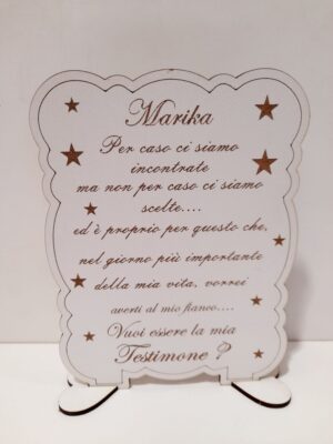 Targa personalizzata in legno